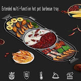 Multifunctional hot pot, electric barbecue grill household electric baking tin