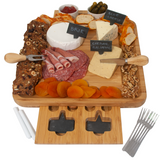 Bamboo Cheese Cutting Board Set-1 Drawer