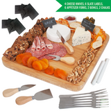 Bamboo Cheese Cutting Board Set-1 Drawer