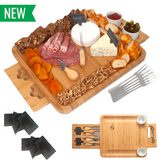 Bamboo Cheese Cutting Board Set-1 Drawer