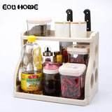Kitchens Nordic Style Racks Holders Double Shelf Condiment Supplies Storage Rack Bathroom Storage Seasoning Tool Sort Out Holder