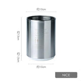 Stainless Steel Chopsticks Storage Tube Spoon Fork Storage Box Cutlery Drain Holder Household Kitchen Utensils Organizer Tool