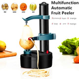 Multifunction Stainless Steel Electric Peeler Automatic Fruit Peeler Vegetable Cutter Three Spare Blades Potato Peeler Machine